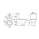 KDK009 Closed Couple Toilet Suite S-Trap