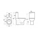 KDK009 Closed Couple Toilet Suite S-Trap