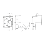 KDK021 Ambulant Aged Care Toilet Suite