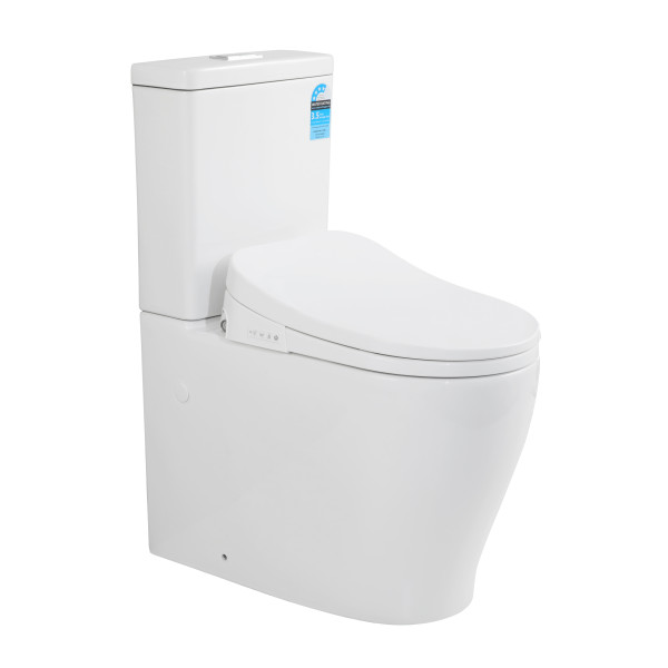 Zeus Electronic Smart Rimless Tornado Toilet 