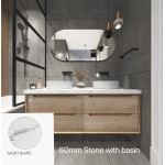 NOOSA MATTE WHITE VANITY 1500X460X550