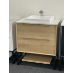 BYRON NATURAL OAK VANITY 600X460X550