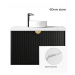 HAMPTON MATT BLACK VANITY 600X455X445mm