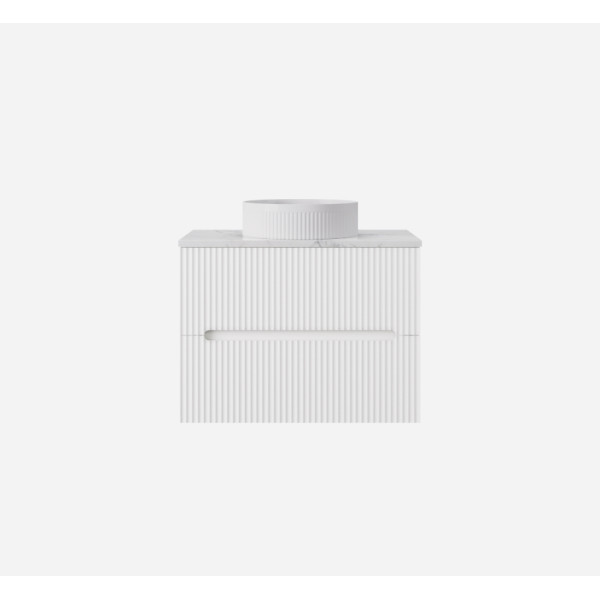 Cabarita Morden Wall Hung PVC Cabinet, Matte White LK-MC750W-MW