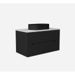 Cabarita Morden Wall Hung PVC Cabinet, Matte Black LK-MC900W-MB