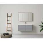 1200 New Hamilton Federation Slim Wall Hung Cabinet/Black/White/Grey LK-FH1221NW