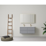 1200 New Hamilton Federation Slim Wall Hung Cabinet/Black/White/Grey LK-FH1221NW