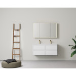 1200 New Hamilton Federation Slim Wall Hung Cabinet/Black/White/Grey LK-FH1221NW