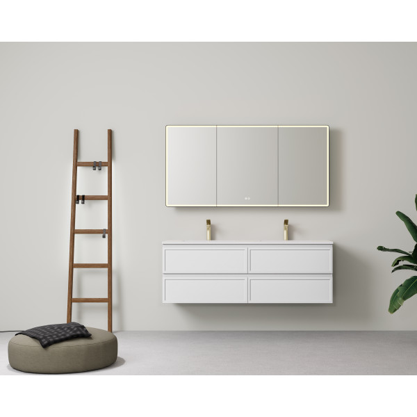 LK-FH1521NW  New Hamilton Federation Slim Wall Hung Cabinet White/Grey/Black