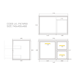Kingsley Federation Wall Hung PVC Cabinet LK-FK74LW-MW Kingsley Federation Wall Hung PVC Cabinet LK-FK74LW-MW