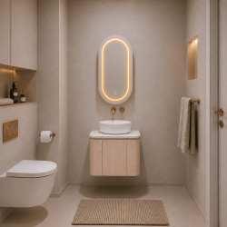 Ravello Modern Wall Hung Vanity Plywood Cabinet LK-RA600W-CO