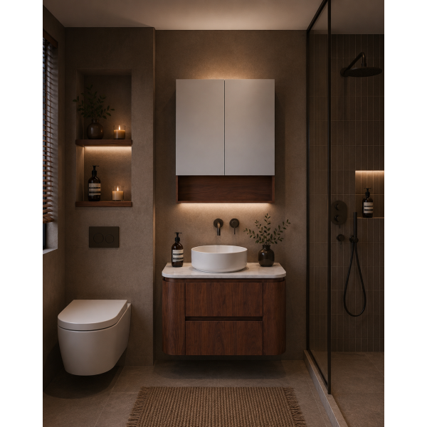 Ravello Modern Wall Hung Vanity Plywood Cabinet LK-RA750W-MO