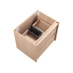 600mm Modern Wall Hung Plywood Cabinet LK-MR600W-MO