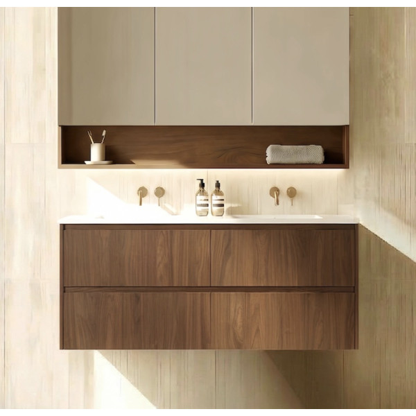 1200mm Double Basin Modern Wall Hung Plywood Cabinet LK-MG1220W-MO 1200mm Double Basin Modern Wall Hung Plywood Cabinet LK-MG1220W-MO
