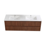 1500mm Double Basin Modern Wall Hung Plywood Cabinet LK-MG1521W-MO