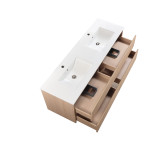 1500mm Double Basin Modern Wall Hung Plywood Cabinet LK-MG1521W-MO