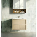 600mm Modern Wall Hung Plywood Cabinet LK-MR600W-MO