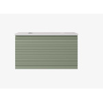 Sedona Fluted Wall Hung Matte White PVC Vanity 750mm Sedona Fluted Wall Hung Matte White PVC Vanity 750mm