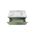 Sedona Fluted Wall Hung Olive Green PVC Vanity 900mm Sedona Fluted Wall Hung Olive Green PVC Vanity 900mm