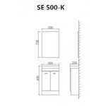 SE500 Small Floor vanity 500*250