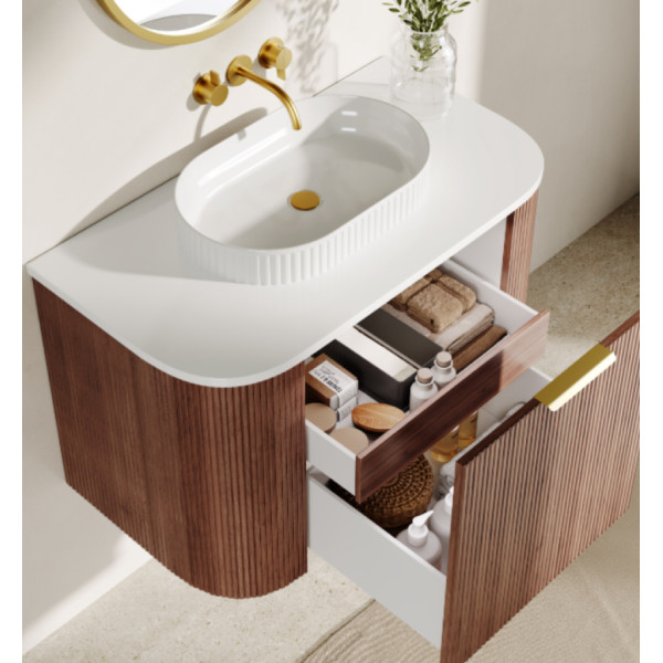 Artis 750mm fluted wall hung vanity/ 3 colors ART750W-S