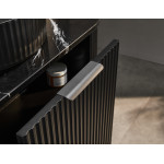 Avalon Wall Hung Waterproof Curve Black vanity 750mm-CA750W-MB