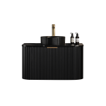 Avalon Wall Hung Waterproof Curve Black vanity 900mm-CA900W-MB