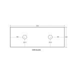 Bellevue Standard Color Wall Hung 1200mm Vanity K125LW-PO