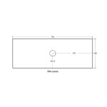 Bellevue Standard Color Wall Hung 750mm Vanity K75W-CO