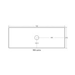 Bellevue Standard Color Wall Hung 900mm Vanity K95LW-CO
