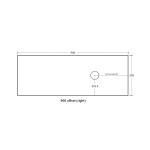 Bellevue Standard Color Wall Hung 900mm Vanity K95LW-CO
