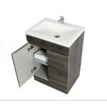 Slim vanity -dark grey or white oak cabinet 590*350 / B63L-DG