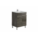 Berge dark grey or white oak vanity-600mm / B64L-DG