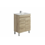 Berge dark grey or white oak vanity-600mm / B64L-DG