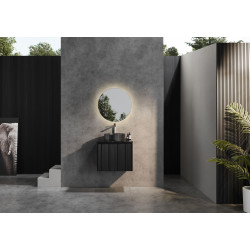Brindabella waterproof wall hung matte black vanity CB64W-MB