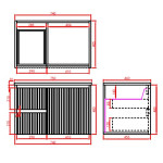 Brindabella waterproof wall hung vanity CB74LW-MW