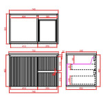 Brindabella waterproof wall hung vanity CB74LW-MB Brindabella waterproof wall hung vanity CB74LW-MB