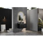 Brindabella waterproof wall hung matte black vanity CB94RW-MB