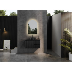 Brindabella waterproof wall hung matte black vanity CB94RW-MB