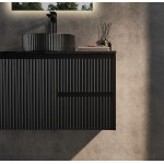 Brindabella waterproof wall hung matte black vanity CB94RW-MB