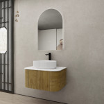 Bronte KC75W-PO Curved Wall Hung Colour Vanity