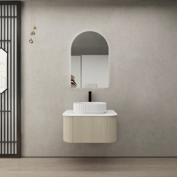 Bronte KC75W-CO Curved Wall Hung Colour Vanity