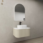 Bronte KC75W-CO Curved Wall Hung Colour Vanity