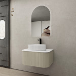 Bronte KC75W-CO Curved Wall Hung Colour Vanity