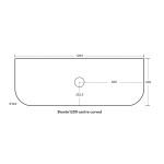 Bronte Curved color Wall Hung Vanity 1200mm