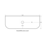 Bronte Curved color wall hung vanity 1500mm KC155W-PO