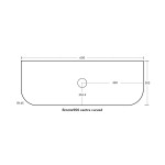 Bronte KC95W-PO Curved Colour Vanity