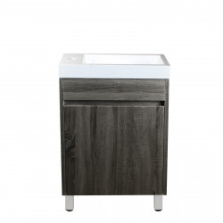Mini vainty 500mm dark grey or dark oak ceramic top- freestanding