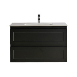 Fremantle Wall Hung Cabinet - Matte Black vanity 900x460x560mm