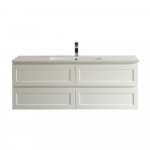 Fremantle Wall Hung Shaker Door Single / Double Cabinet-Matte White vanity1500mm